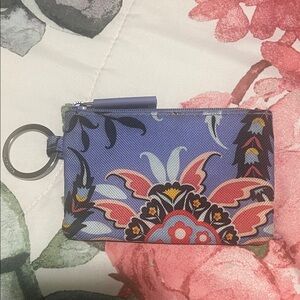 Vera Bradley Purple and Pink Keychain